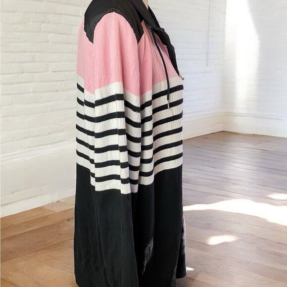 Lauren Ralph Lauren Striped & Color Blocked  Zip Up Cotton Sweater Size 3X - Picture 6 of 12